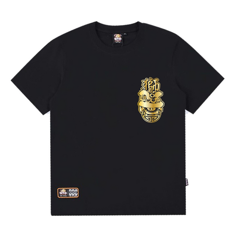 Lion Badge Tee - BLACK